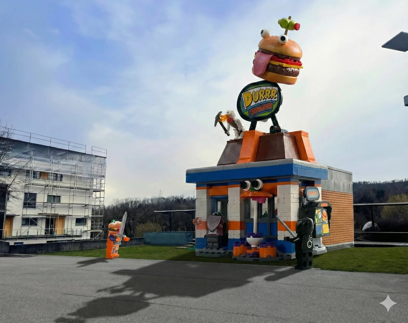 LEGO Durrr Burger in echtem Egert